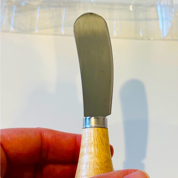 Mini Butter & Cheese Knife Wood Charcuterie Hostess Gift chef Kitchen NWOT - Picture 4 of 14